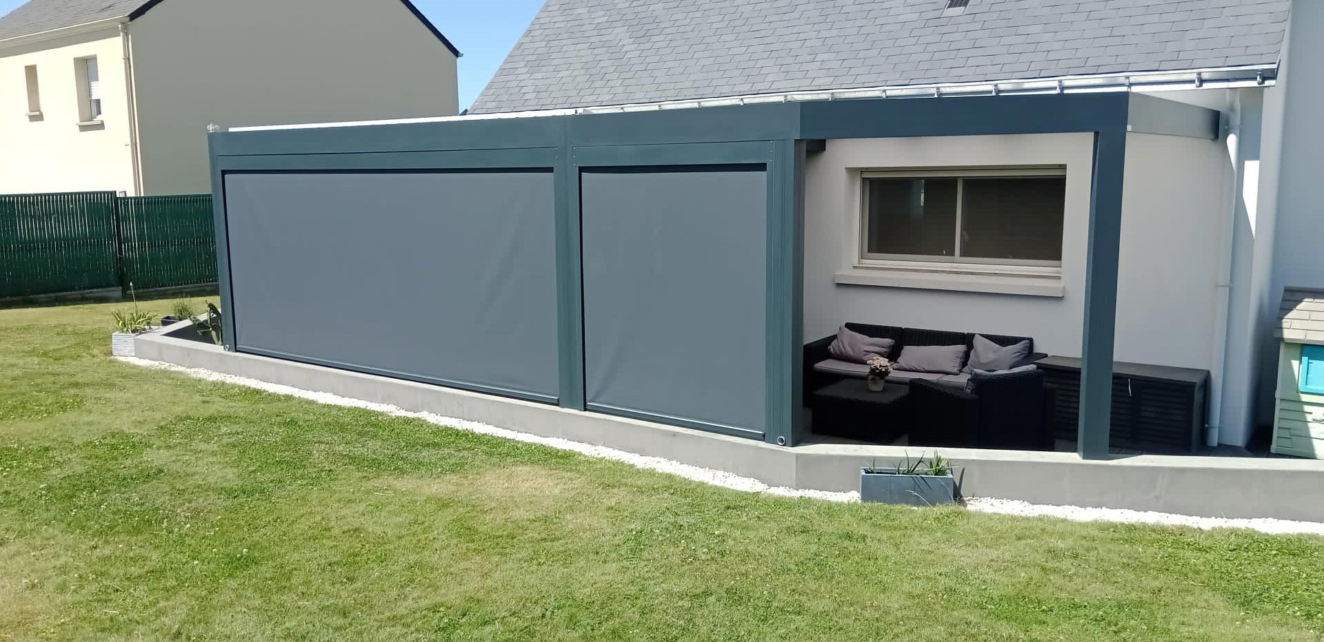 Création et pose de pergolas alu